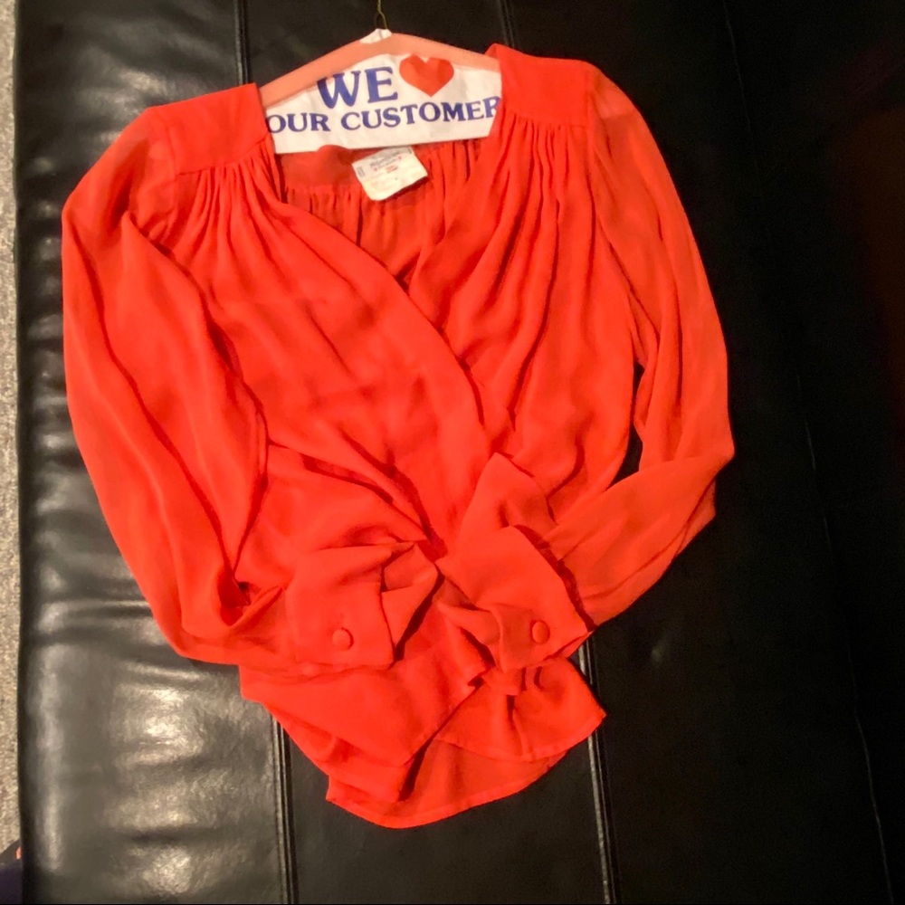 Ysl Rive Gauche Silk Blouse - image 1